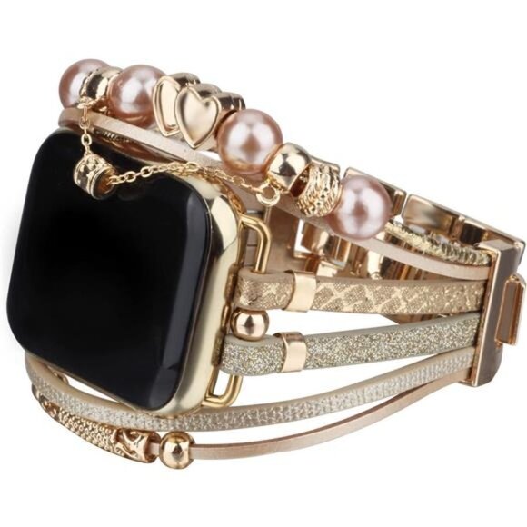 NEW Gold Chain Boho Layered Apple Watch Band main image 4